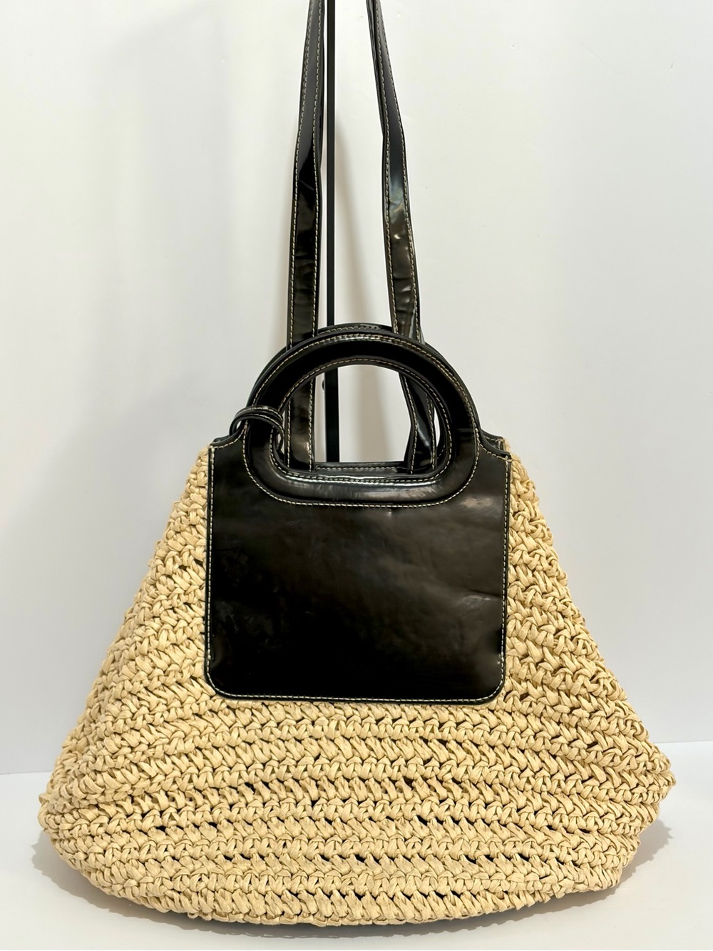 Vince Camuto Lena Soft Woven Natural Straw XL Tote